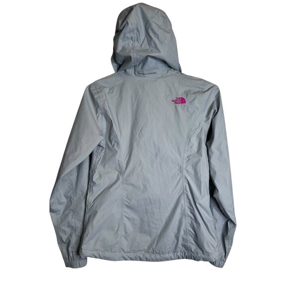 The North Face DryVent Hooded Rain Jacket Windbreaker in Gray & Pink Women’s XS - Picture 4 of 13
